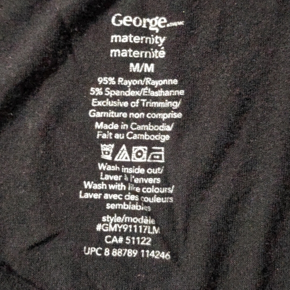 Maternity - Two basic black tees - Picture 2 of 3